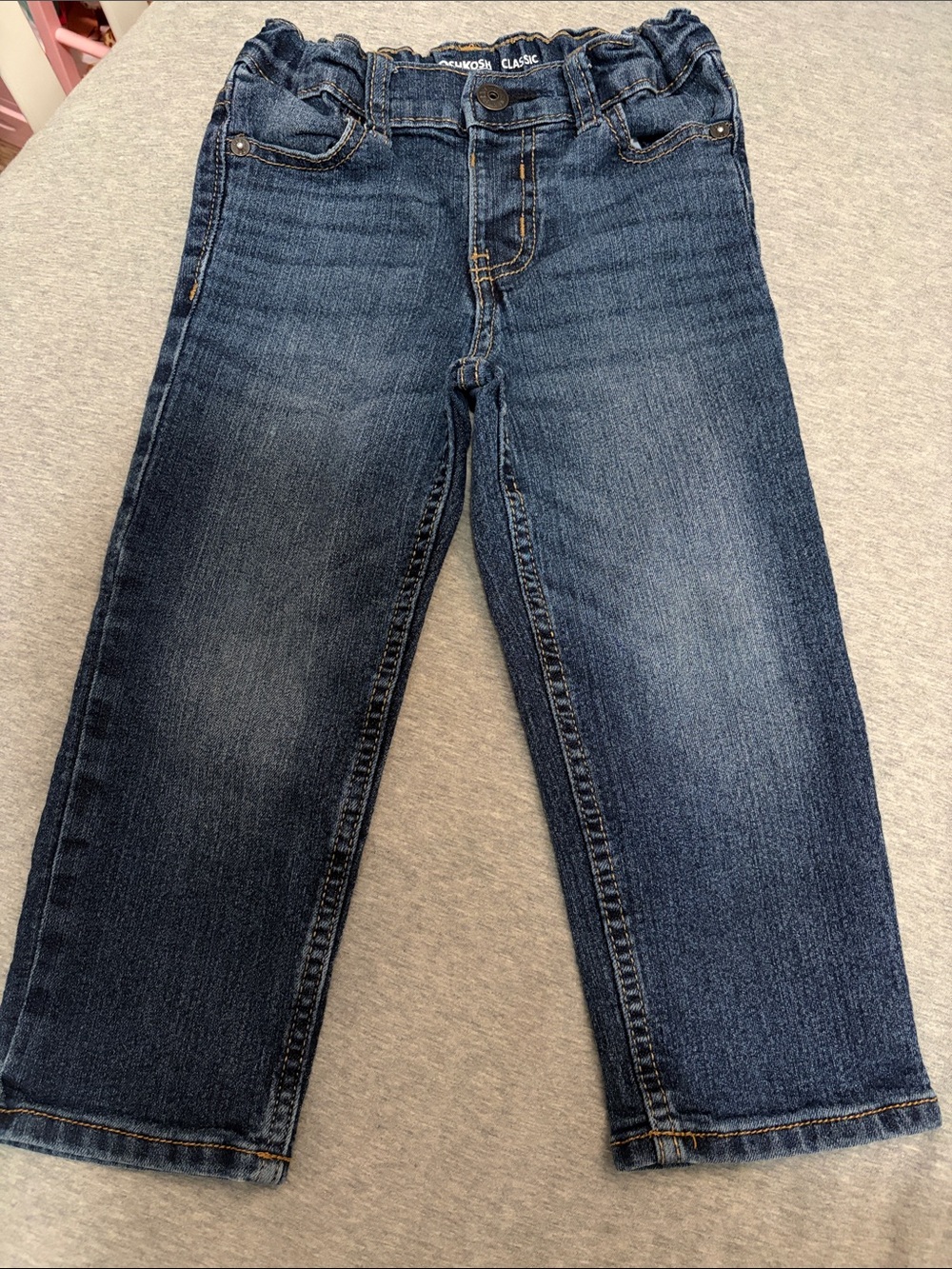OshKosh B'gosh Boys' Straight-Leg Dark Blue Jeans